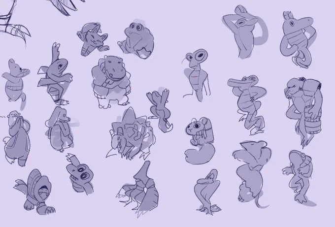 Designing characters from random blotches is fun and can produce very silly results 
