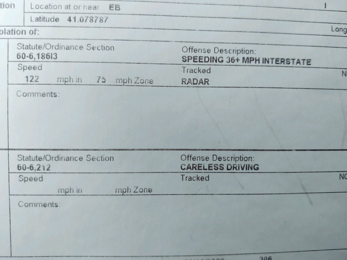 NSP_TroopA's tweet photo. Troopers just stopped this 1995 Corvette for traveling 122mph in a 75mph zone just west of Omaha on Interstate 80.  Please obey the posted speed limit signs.  #NSP396 https://t.co/fS430weDZC