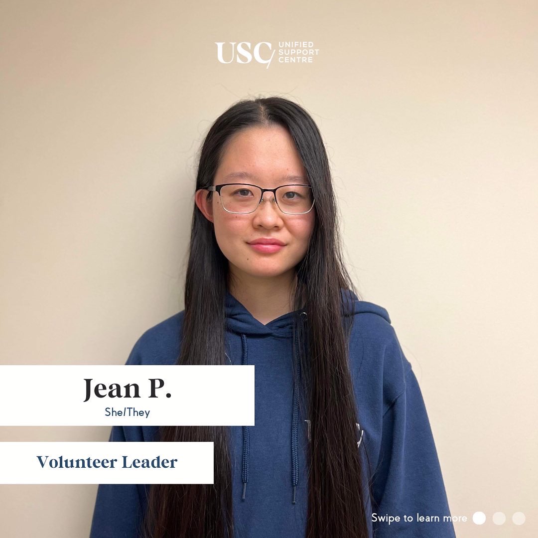 usc_cusa's tweet photo. Meet Jean! 🎉

Jean is one of the USC’s three Volunteer Leaders who we will be introducing over the next few days. Click through to learn more about Jean and how to volunteer with us! https://t.co/zATBiA72gp