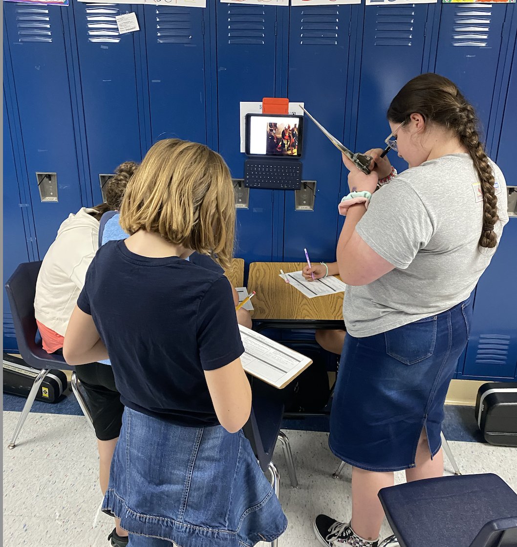BowersoxMaegan's tweet photo. Another favorite lesson from this month was an artifact Gallery Walk to help us analyze the ethnocentric way European settlers viewed the indigenous Americans. #PirateAcademy #HistoricalPerspectives #ArtifactsAreWindows https://t.co/eL3kn8HZmw