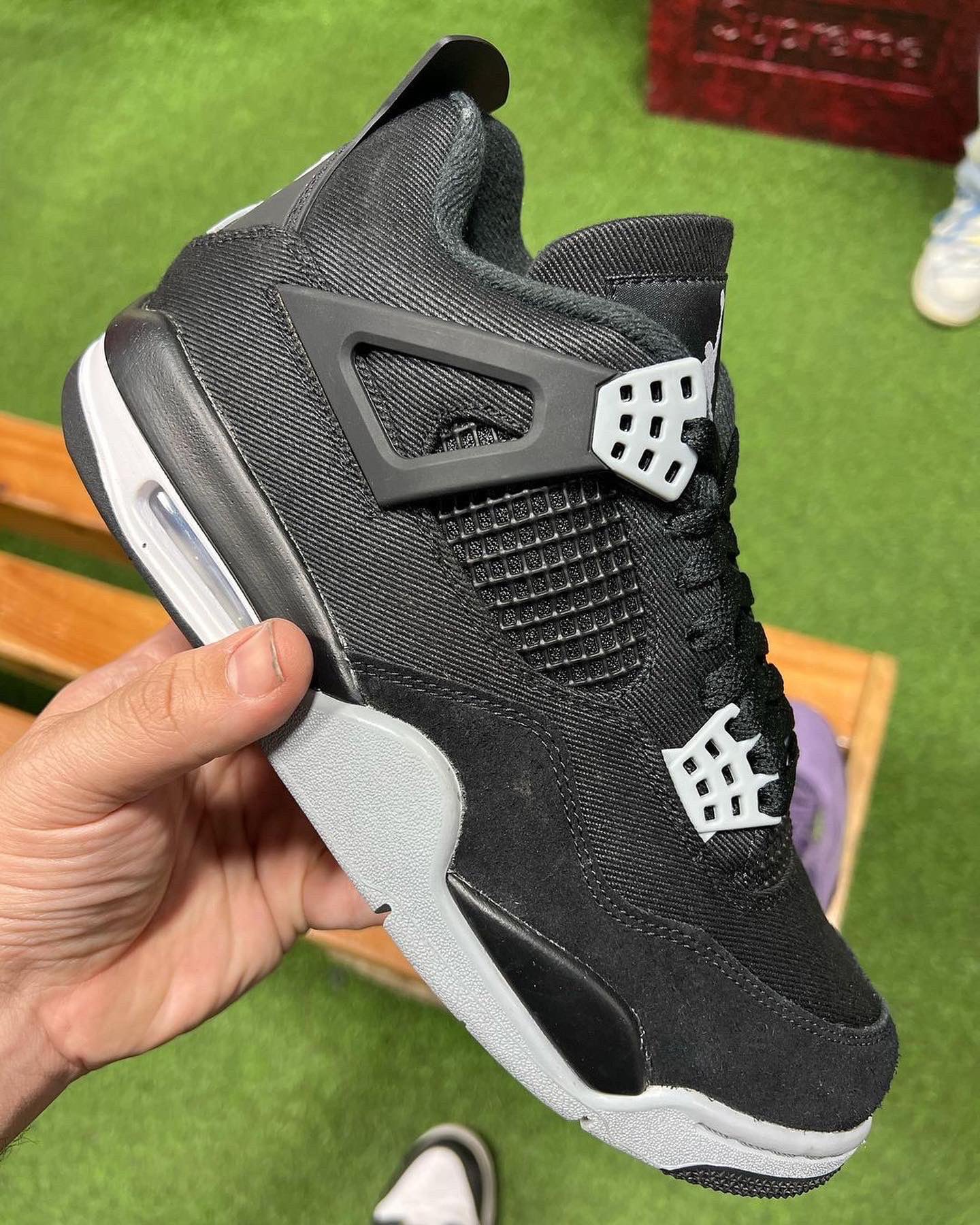 Air Jordan 4 Black Canvas - Sneakers DH7138-006