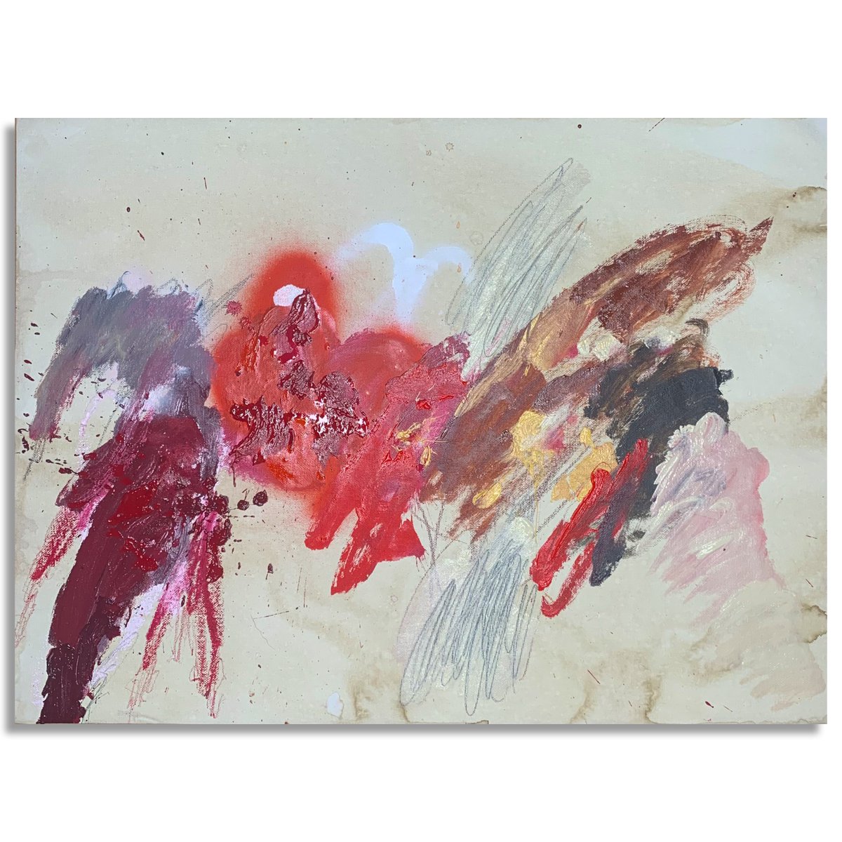 Open Wound (18x24")
Mixed Media on Canvas Paper