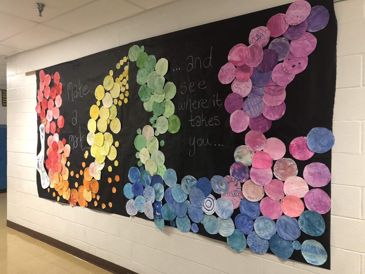Mrs. Pellegrini (@mrspartstudio) on Twitter photo In honor of International Dot Day last week, students <a href="/OliverBeachElem/">Oliver Beach ES</a> painted their own dot in art class to become part of a school-wide mural display! #InternationalDotDay #MakeYourMark In honor of International Dot Day last week, students <a href="/OliverBeachElem/">Oliver Beach ES</a> painted their own dot in art class to become part of a school-wide mural display! #InternationalDotDay #MakeYourMark