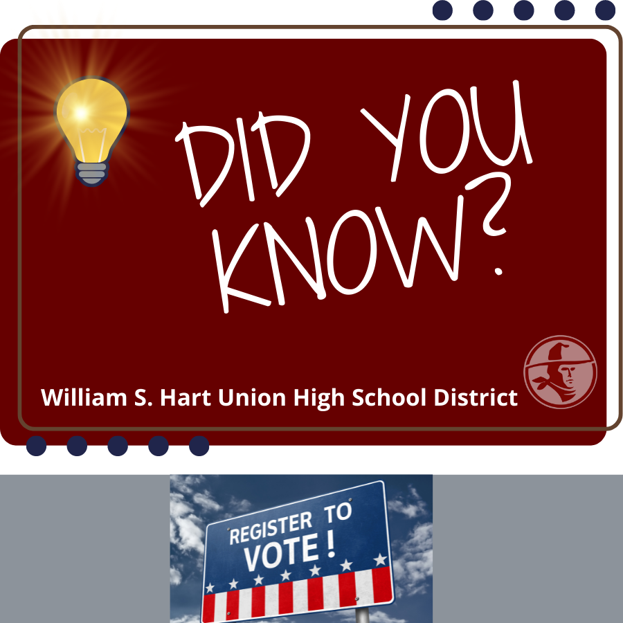 HartDistrict's tweet photo. Today's installment of Did You Know? is in recognition of National Voter Registration Day on September 20.
Did you know there are 7,388 students ages 16 to 18 enrolled in the Hart District? https://t.co/5gf3DA1t4H