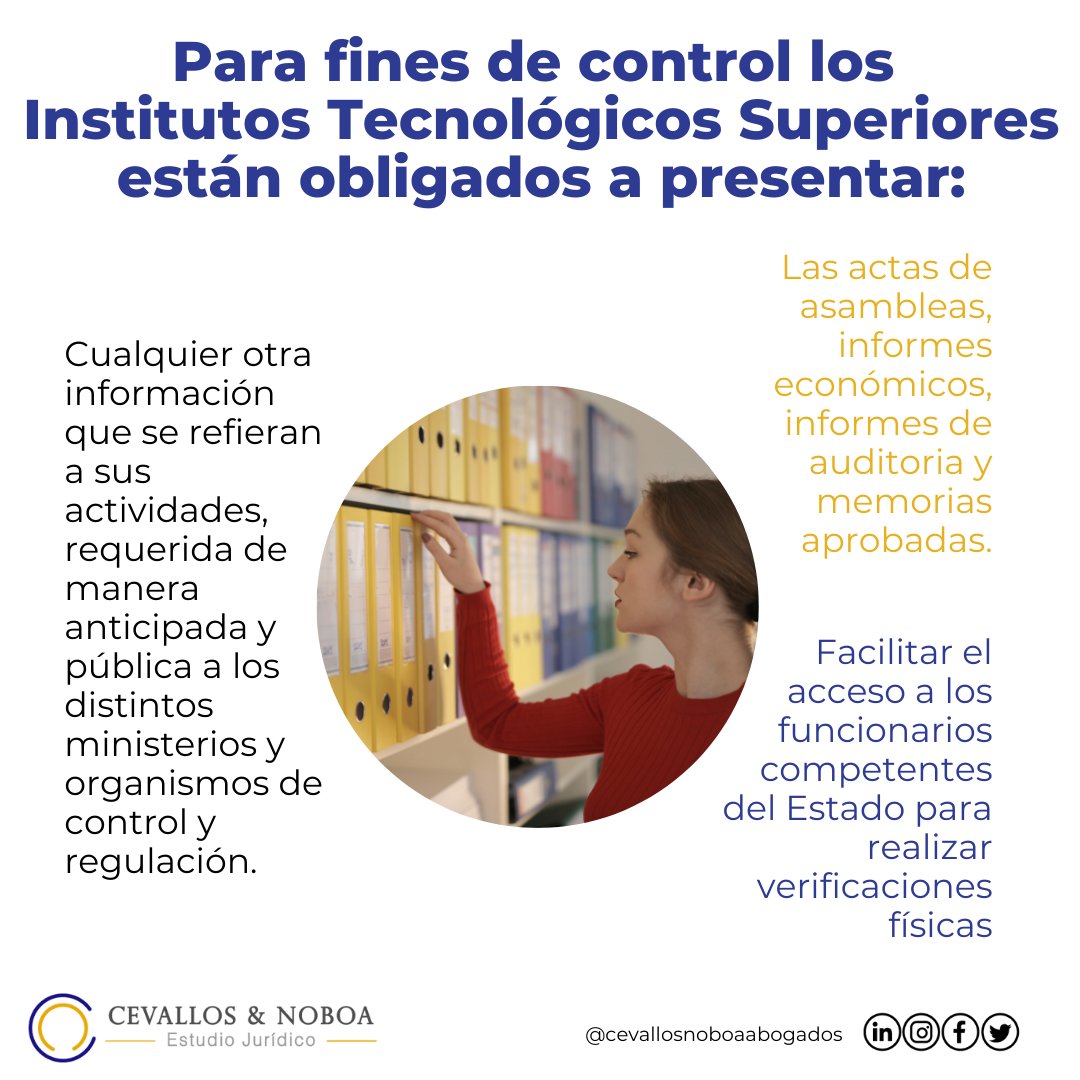 CEVALLOSNOBOA's tweet photo. [#DiligenciaTributaria]
¿Qué información deben presentar los Institutos Tecnológicos Superiores a los organismos de control?
La diligencia tributaria aporta significativamente al desempeño del #ITS. Asesórese adecuadamente y consúltenos #DerechoTributario #Impuestos #Educación https://t.co/chnBzeGttL