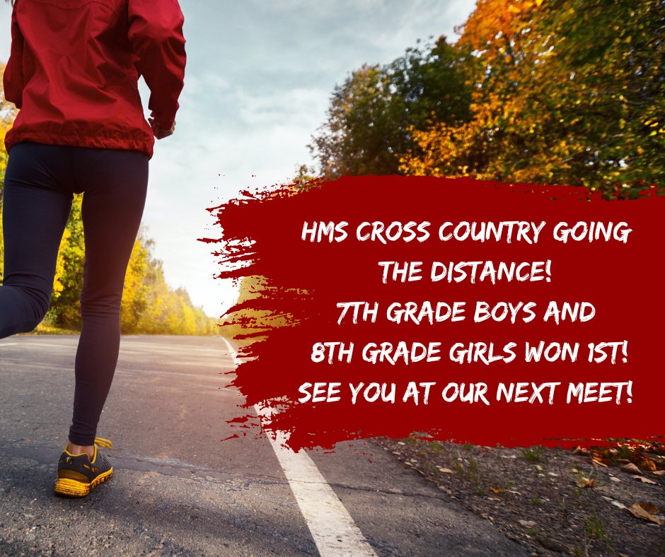 HMSHAWKS_CISD's tweet photo. HMS Cross Country goes the distance. 7th grade boys and 8th grade girls won first place in their last meet! Way to go! @HMSHAWKS_CISD #hmshawkstrong #WeAreClintISD https://t.co/l7Qtplx7rI