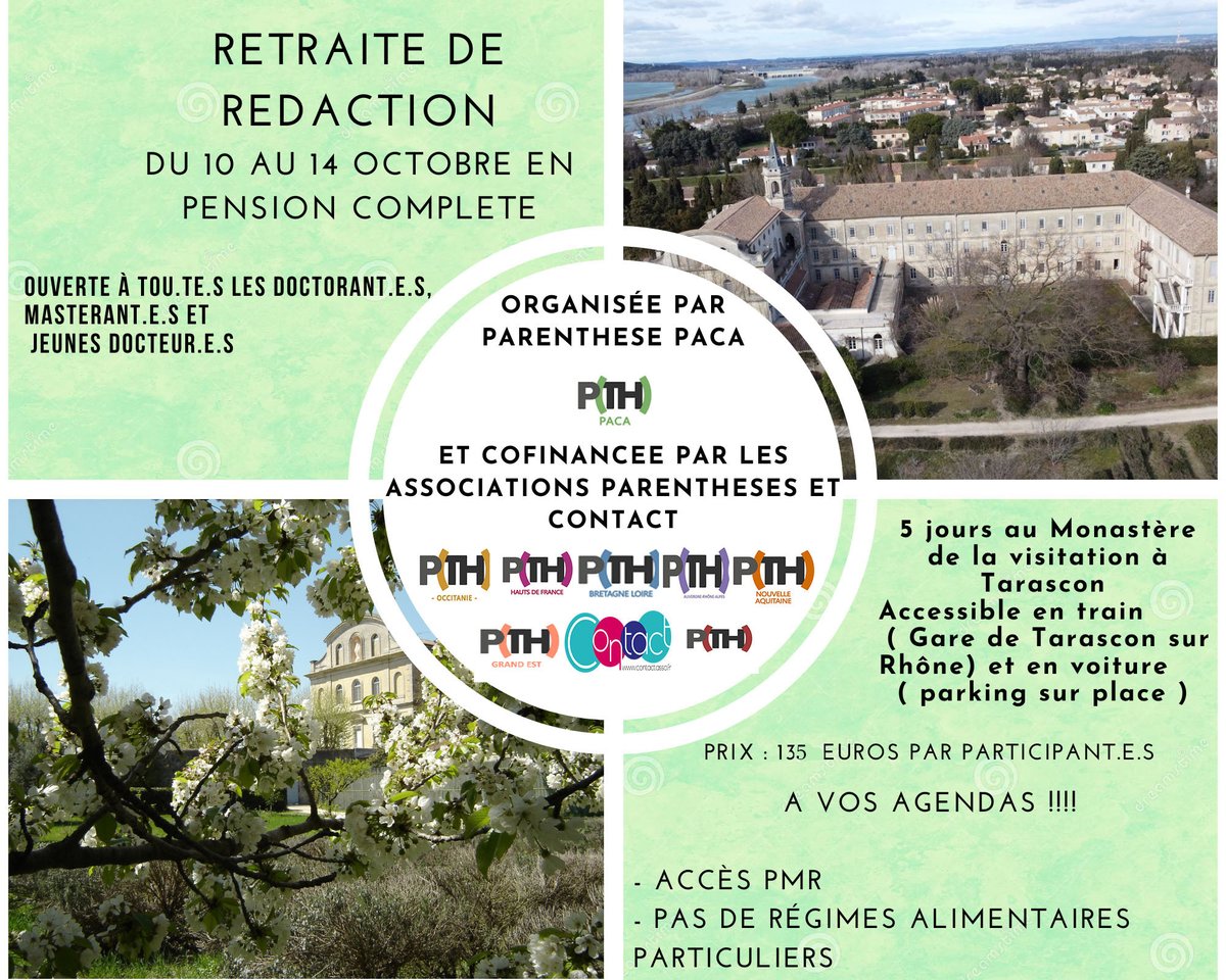 ParenthesePaca's tweet photo. Bonjour à tout.e.s, 🥳 🎆
Vous l’attendiez avec impatience : voici l’ouverture des inscriptions au 1er séjour de rédaction de l’association ParenThèse – PACA !!  🙂👉https://t.co/jJuhQTJSCN  🥳 https://t.co/SBMBqKrX73