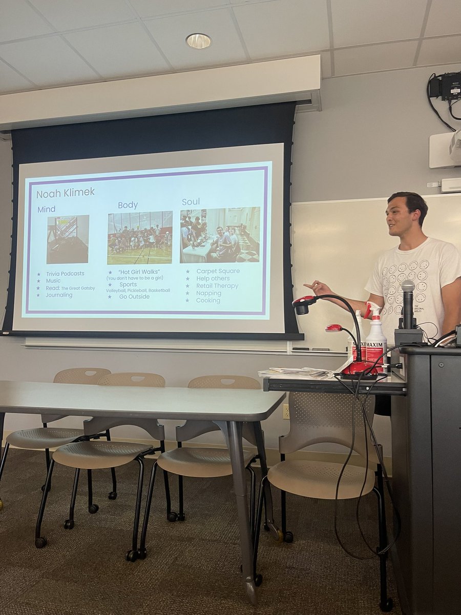 A look into how brother Noah Klimek takes care of his Mind, Body, and Soul for this Monday’s #mindfulminute!