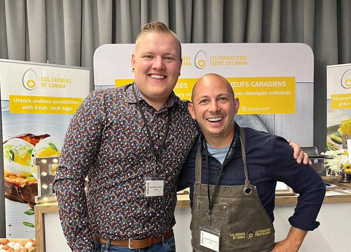 Harley Siemens (@harleysiemens) on Twitter photo Had an amazing time sharing about my life as a Canadian Egg Farmer with <a href="/chefmattbasile/">chef matt basile</a> at <a href="/TerroirTalk/">Terroir Talk</a> here in Calgary! Honoured to be apart of the <a href="/eggsoeufs/">Egg Farmers</a> team! #CanadianEggs #Terroir2022 Had an amazing time sharing about my life as a Canadian Egg Farmer with <a href="/chefmattbasile/">chef matt basile</a> at <a href="/TerroirTalk/">Terroir Talk</a> here in Calgary! Honoured to be apart of the <a href="/eggsoeufs/">Egg Farmers</a> team! #CanadianEggs #Terroir2022