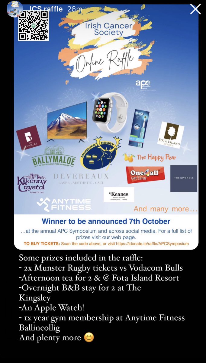 MichelleOC12's tweet photo. I’m happy to announce the @UccMicrobiology PostGrad committee have organised a raffle in aid of @IrishCancerSoc at the Annual @Pharmabiotic Symposium on Oct 7th. Please see the attached for details on why we chose this charity for our fundraiser &amp; some of our prizes up for grabs! https://t.co/H8bPrtTBCu