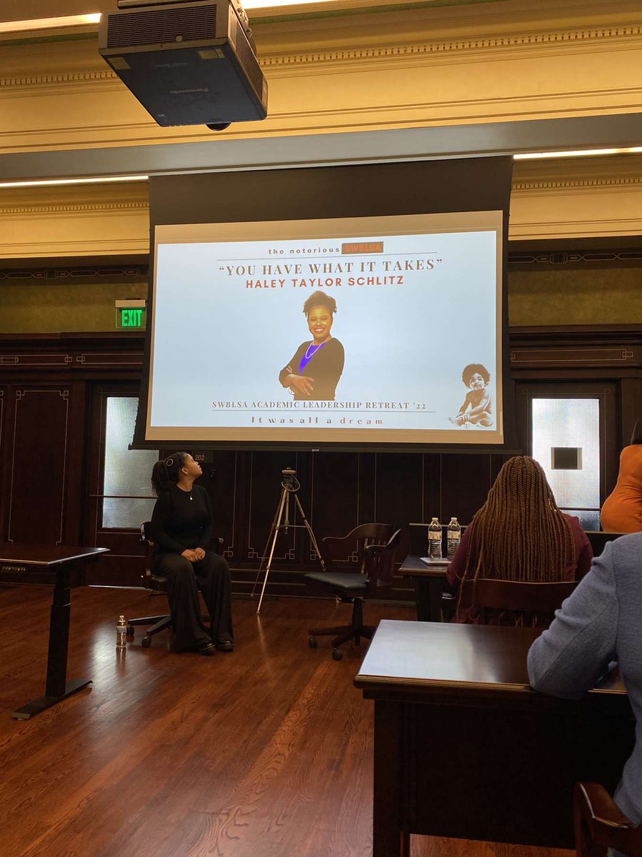 HTaylorSchlitz's tweet photo. Saturday morning started with a chance to talk to future &amp; current law students at the @SWBLSA_ 2022 Academic Leadership Retreat. Honored they asked me to share my journey! Proud to be a @NBLSA alum. We must support their mission &amp; work! #BlackLawyersMatter #NBLSA #SWBLSA https://t.co/fj2usnRwfd