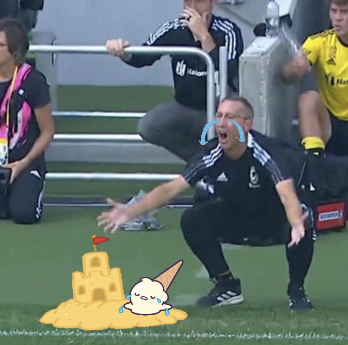 pandaofbears's tweet photo. Someone referenced Caleb Porter looking like his ice cream fell in sandโฆ I got you fam ๐๐ถ๐ท @fccincinnati #AllForCincy #calebporter #savecaleb #crewwho #mls @mls @ColumbusCrew #fccincy #coyfcc #banter https://t.co/SzATZoImBh