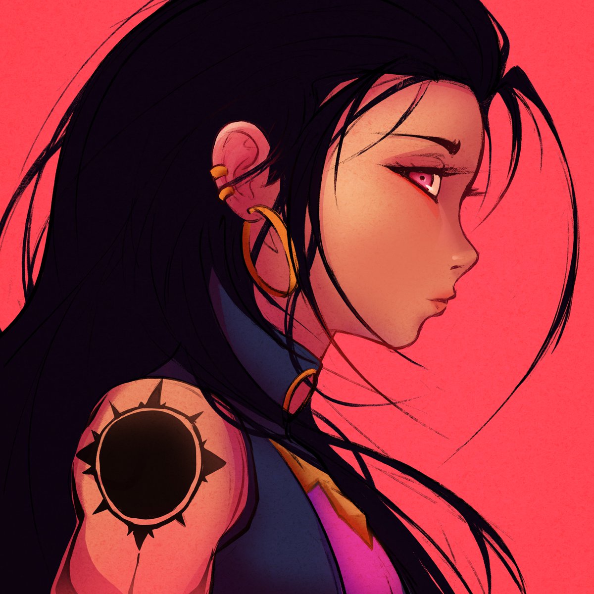 Kinda went bold with the colors with Reyna this time 
#VALORANT #ValorantArt #VALORANTfanart