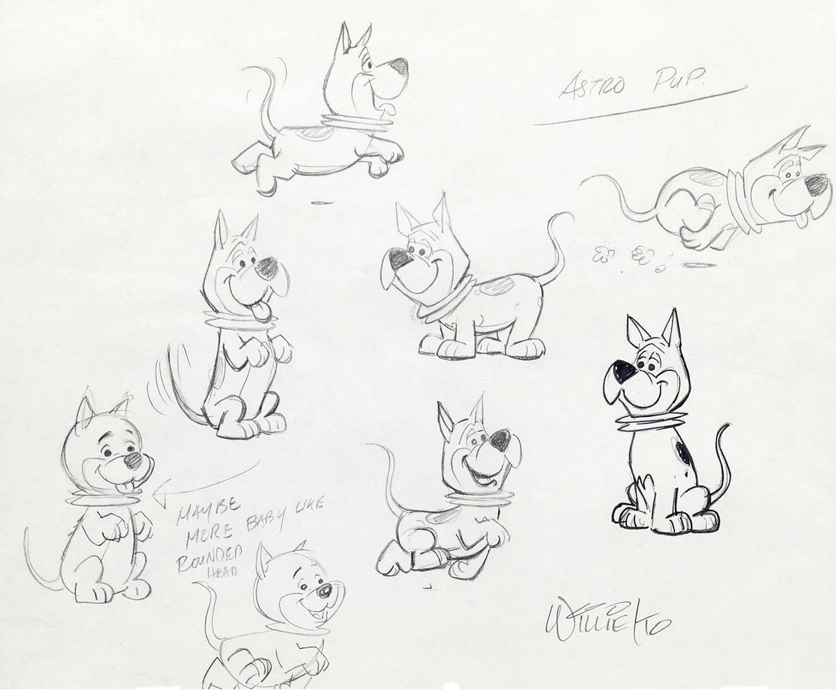 JustHannaBarbed's tweet image. Here’s scrapped concept art of a Jetsons spin-off from the 1970s.

featuring older versions of Elroy and Judy Jetson