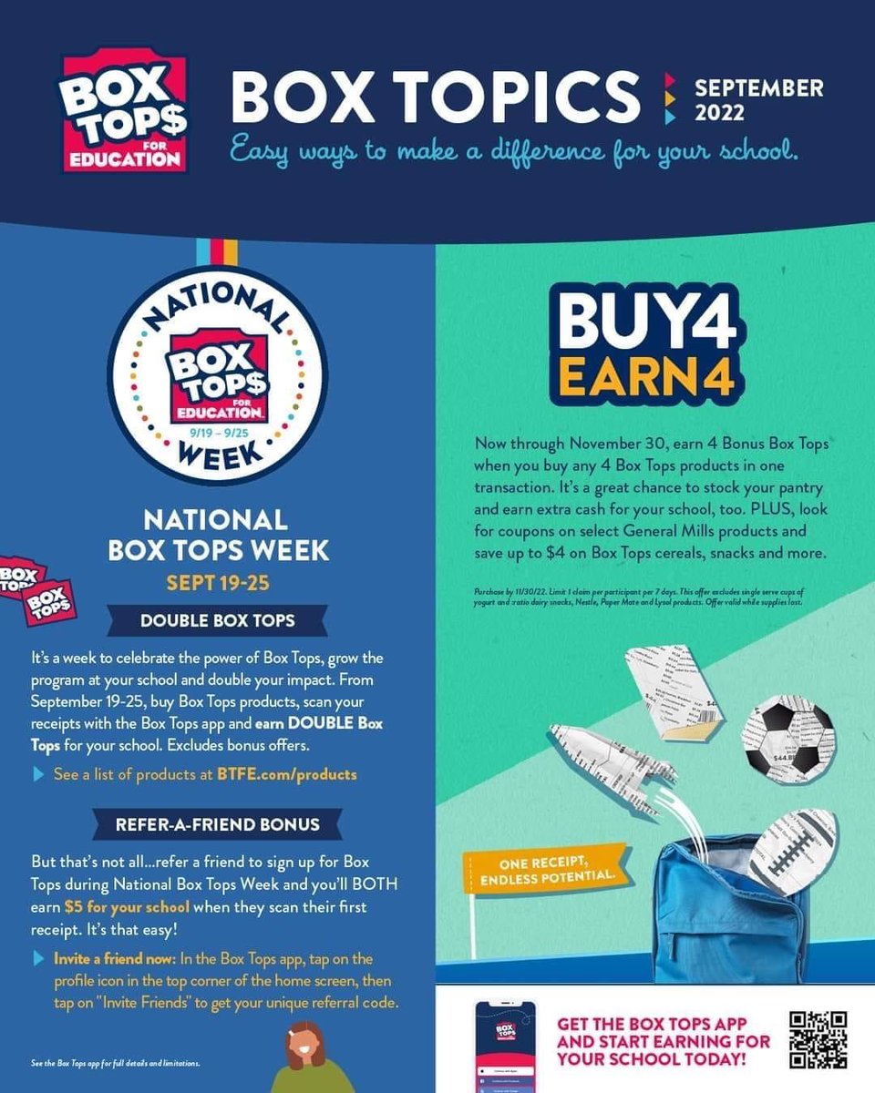 MortonPTA's tweet photo. Its National Box Tops week. Today through the 25th you can earn double the box tops. https://t.co/gzqmPUmoID