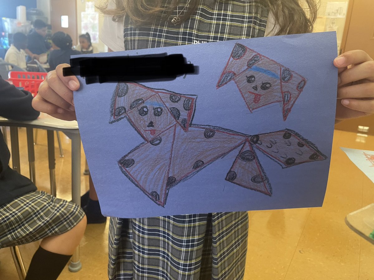 amilah08's tweet photo. I covered my #STEAM classroom today - they were doing #tangrams - Pretty cool🤓🥰 https://t.co/uXjXeUkuDO