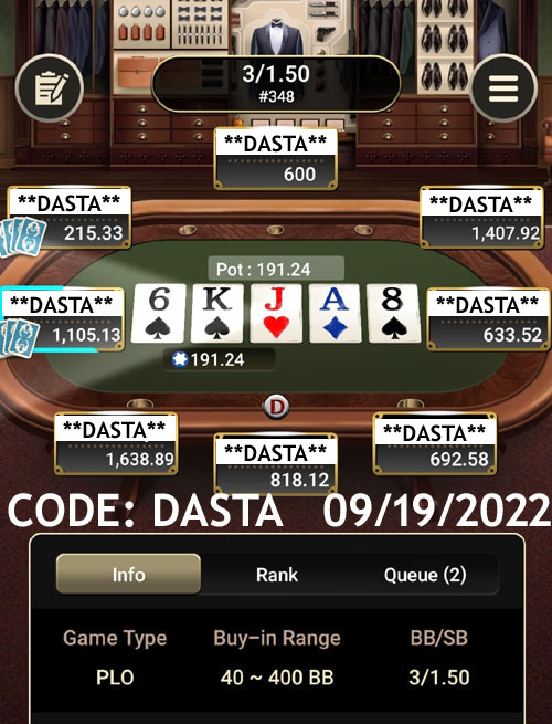 ClubDasta's tweet photo. CODE. DASTA - POKERRRR2

    Daily Games Starts At 12pm Est!

    ↠𝟭/𝟯/𝟲 𝗣𝗟𝗢- 𝟱/𝟱 𝗥𝗔𝗞𝗘
    ↠𝟮/𝟰/𝟴 𝗣𝗟𝗢
    ↠𝟮/𝟱/𝟭𝟬 𝗣𝗟𝗢

↞ #REDEMPTION #DASTA #POKERRRR2 #PRKAYZ ↠ https://t.co/6menkg6YZl
