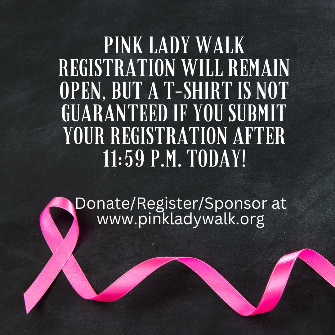 pinklady501c3's tweet photo. October 8, 2022 at 8:00 a.m. Big Spring Memorial Park in Athens, AL.
Donate/Register/Sponsor at https://t.co/fgWWBF3TME
Register for the run at: https://t.co/s2S9ozFMsY
Register for the walk at: https://t.co/xf27qoHYHB
#pinkladywalk #plw
#fightlikeagirl #pinkovereverything https://t.co/BafSiVpIbX
