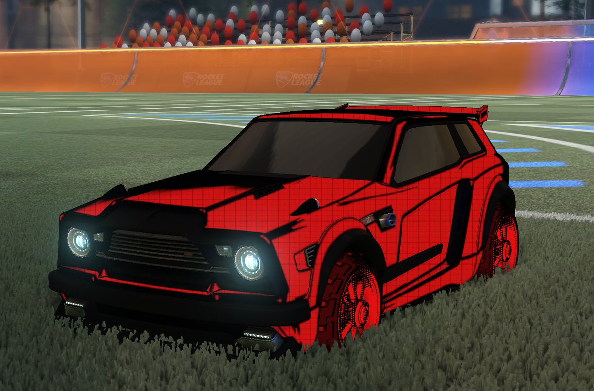 DanielMonrabal's tweet photo. @RocketLeague What do you think about my Toon Fennec Fit? Toon sketch boost and trail included! #RLFitCheck https://t.co/cf4Silxacu
