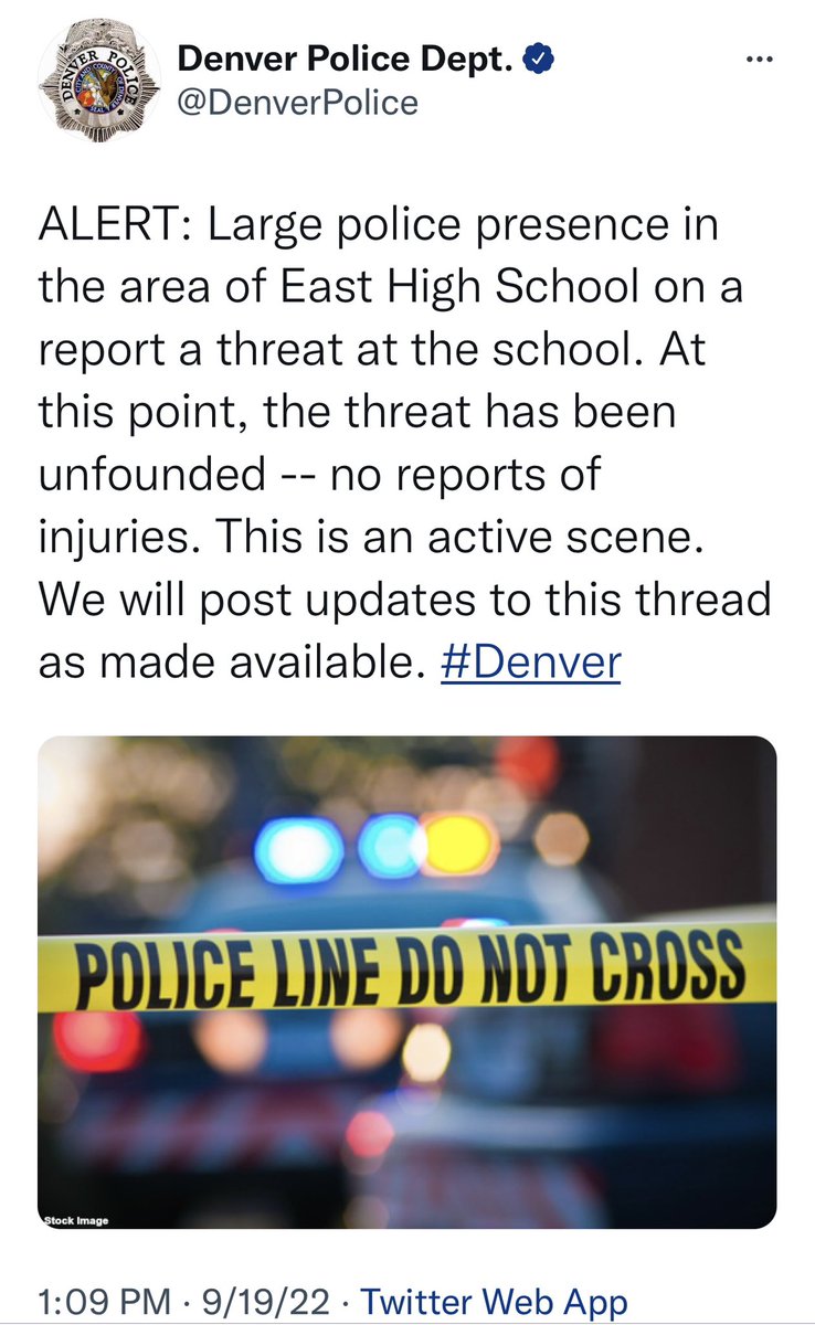 shannonrwatts's tweet photo. Lockdowns at at least three Colorado schools today so far. We don’t have to live like this... #copolitics #coleg https://t.co/VQlhnD7C6M