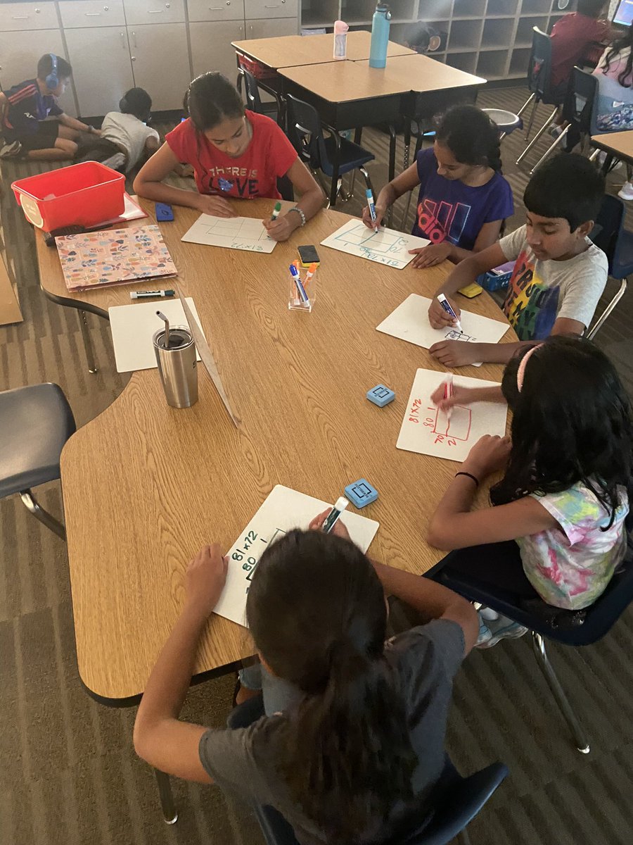 Today in small groups, we created our own challenge math problems! So so proud of them! They definitely are not afraid to do hard things 💙