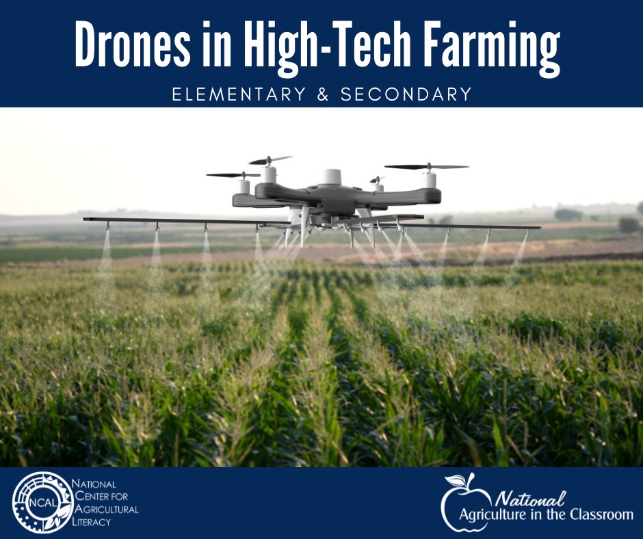 Discover the science behind how a drone works, explore how drones are used in agriculture, and program and operate a drone to survey a field or monitor sheep on the range.

agclassroom.org/matrix/search_…

#agliteracy #agclassroom #MatrixMonday #drones #technology #agriculture