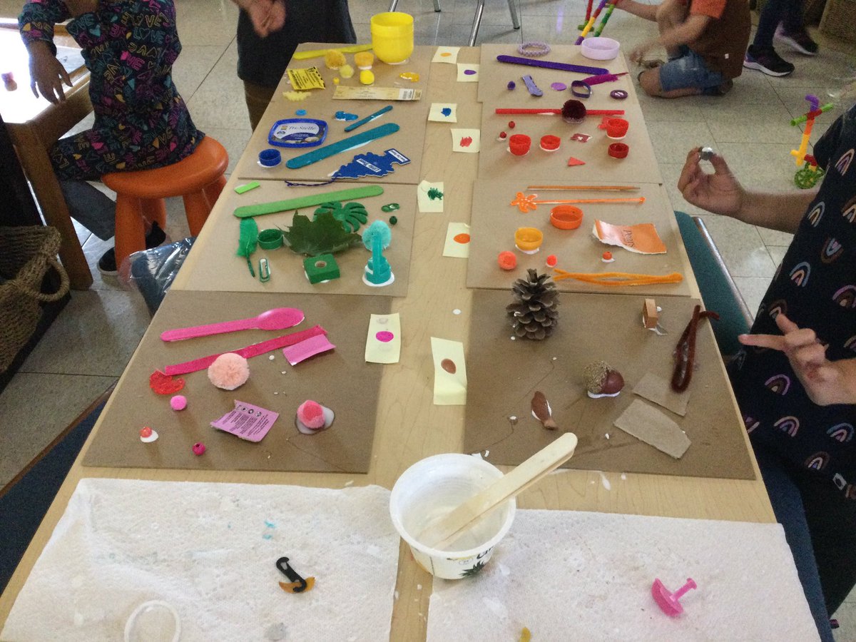 K2SGStayzBann's tweet photo. Working on our co-created colour wall using the beautiful junk that students brought in from home! @dsbn @senatorgibson1 https://t.co/ATdxi8BbfQ