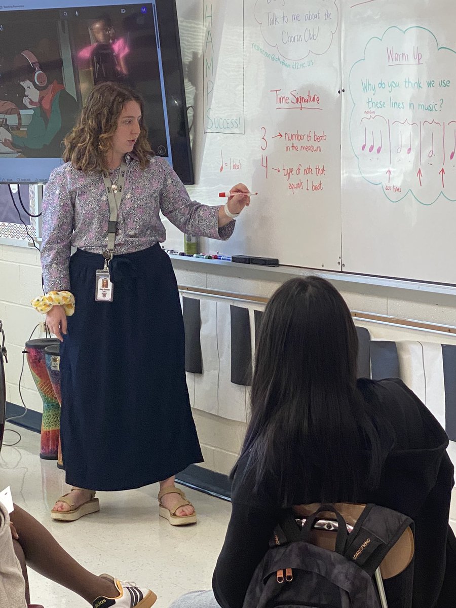 ttrogdon1's tweet photo. Who says you can’t learn about Math in Art and Music? @jazzyzsuppan and @mcshannon817 show students how Math is everywhere! These two ladies are 🔥! #TheWildcatWay #RockstarsInTheMaking @GMHMiddle https://t.co/C4diUHJuT3