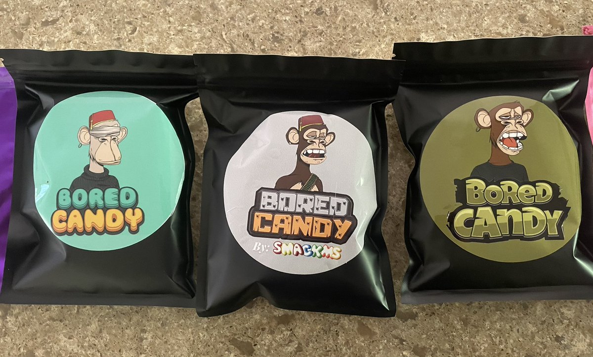 FF_V12's tweet photo. Huge s/o to @TheBoredCandy for this amazing tasting candy absolutely loved every single one of them😤

Packaging is A1
Flavors are A1
This bored ape is happy✊ @BoredApeYC https://t.co/hh900HXqlG