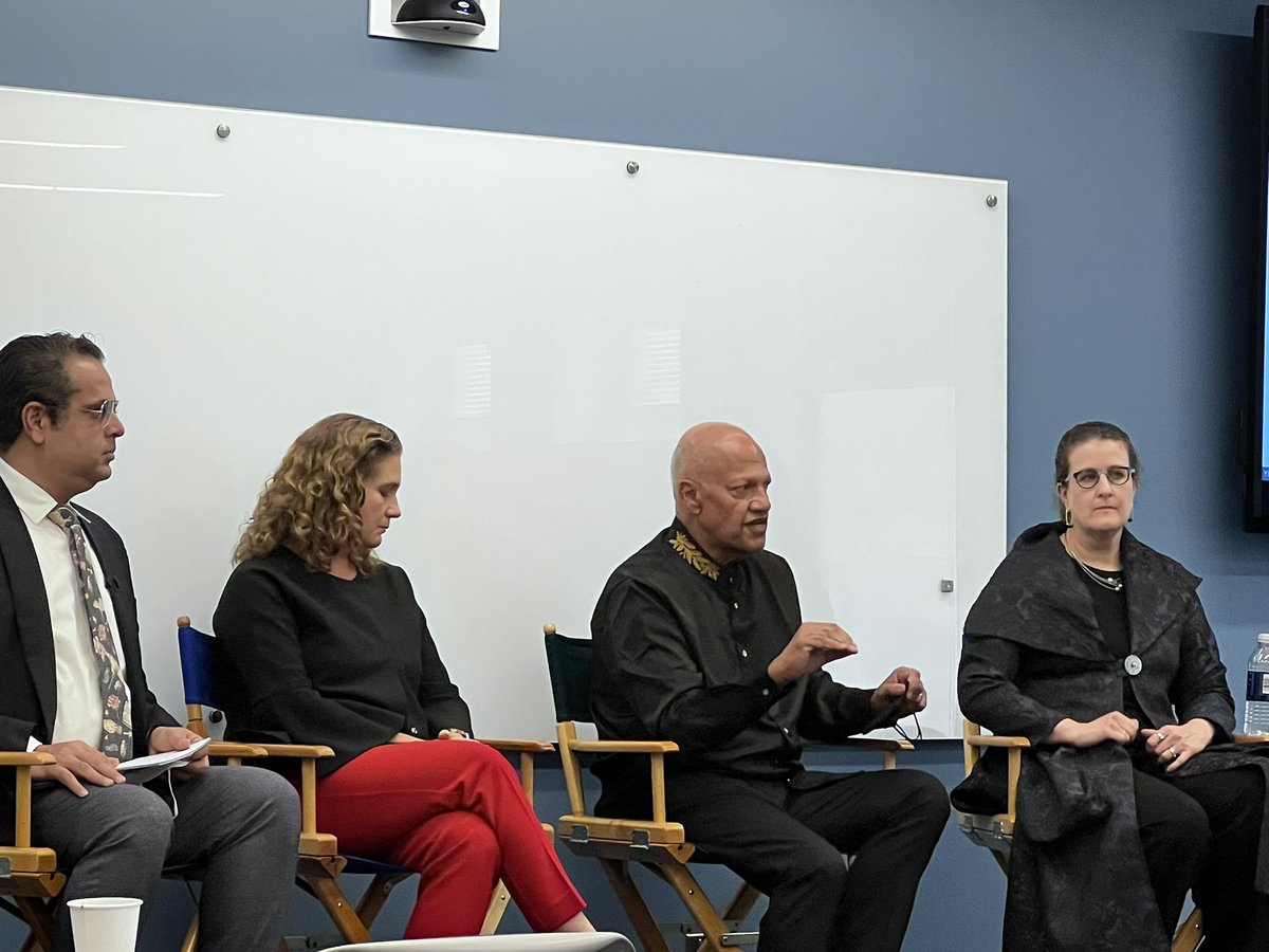 PranavSavanur's tweet photo. Such an incredible panel with @SaadOmer3 @JenniferNuzzo @wilmotjames and Elizabeth Cameron, discussing insights on how to prepare for future pandemics. Thanks @YaleGH for putting this together! https://t.co/wdDBNHb67m