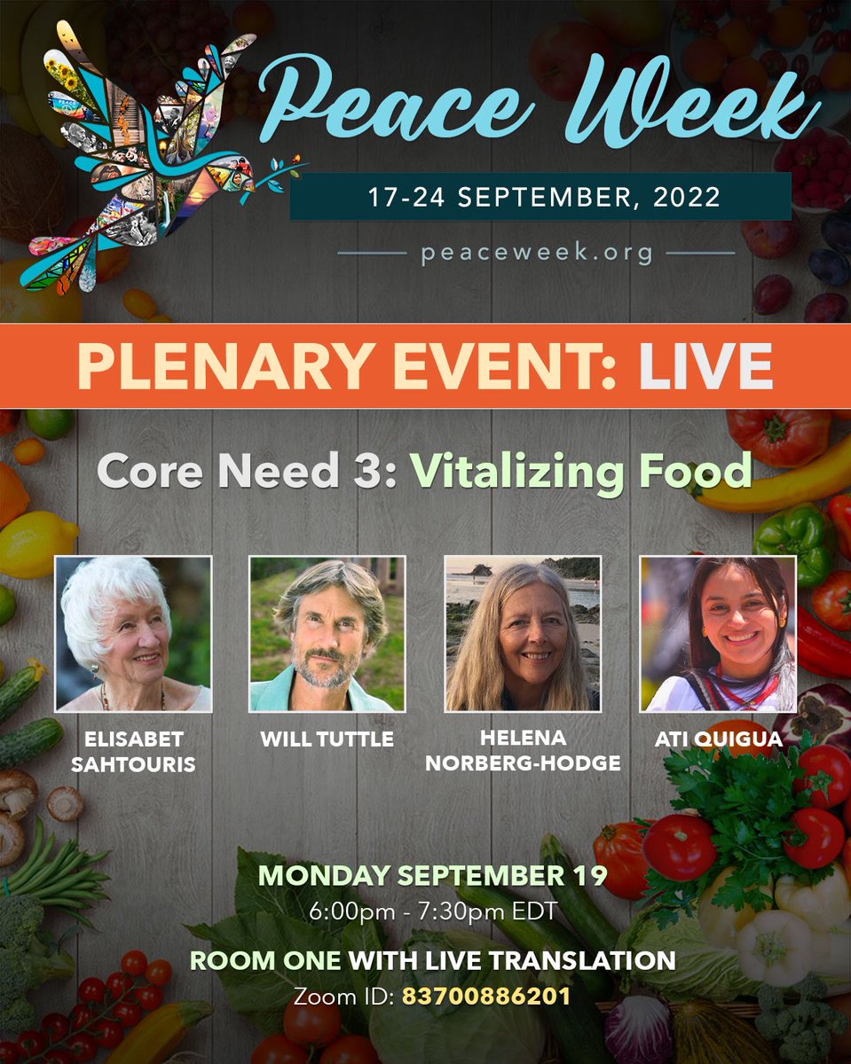 AtiQuigua's tweet photo. 🔴 #EnVivo conversatorio internacional sobre los #AlimentosVitales y la #SoberaniaAlimentaria en la semana internacional por la #Paz 
Es tiempo del #BuenVivir y de la #Paz total y duradera 🕊
📺 Síguelo aquí: https://t.co/U61WOCfKSr https://t.co/veESk8Qmaz
