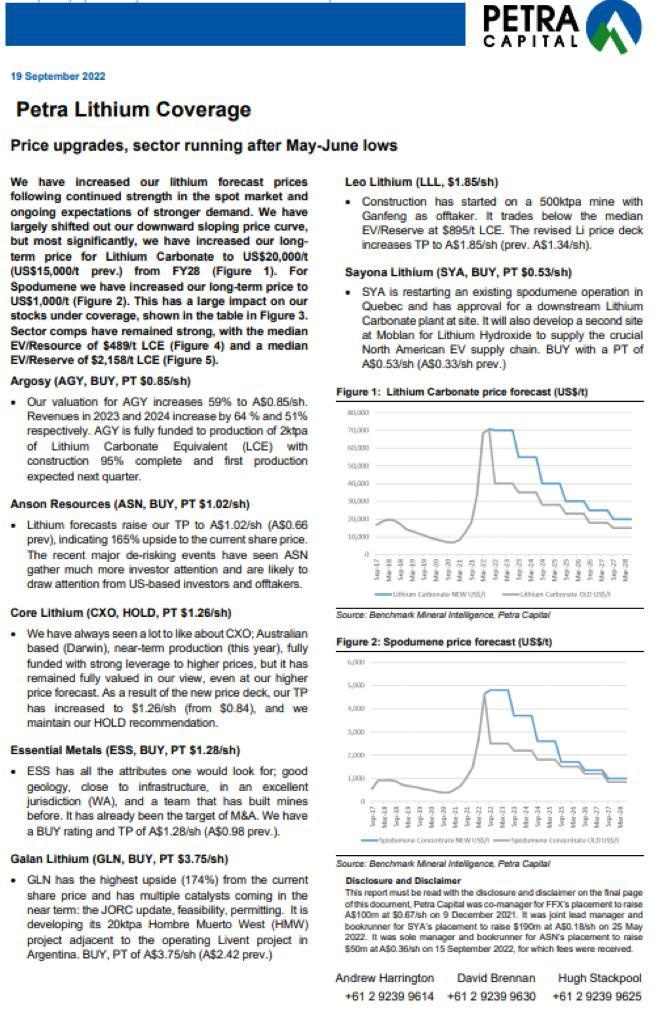 RawMinerals's tweet photo. #PetraCapital #Lithium coverage

$AGY 0.85c Buy
$ASN $1.02 Buy
$CXO $1.26 Hold 
$ESS $1.28 Buy
$GLN $3.75 Buy
$LLL $1.85 Buy
$SYA 53c Buy

D🔥Y🔥O🔥R

#Lithium #Bullmarket #Hardrock #SC6grades #Whitegold #WhiteMetal #Greenflation #EV #Tesla #Battery #Climatechange https://t.co/gXmz8H9f6O