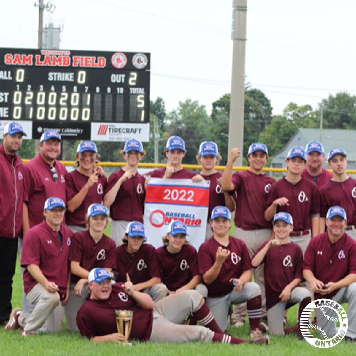 BaseballOntario's tweet photo. Happy #WinningMonday to our provincial champions!

Beamsville Stingers 12U B
Ancaster Angels 18U A
Tillsonburg Otters 15U B
Midwestern Ontario Bearcats 14U AAA

#OBAProud • #OBAShips22 https://t.co/geZQu5zLlU