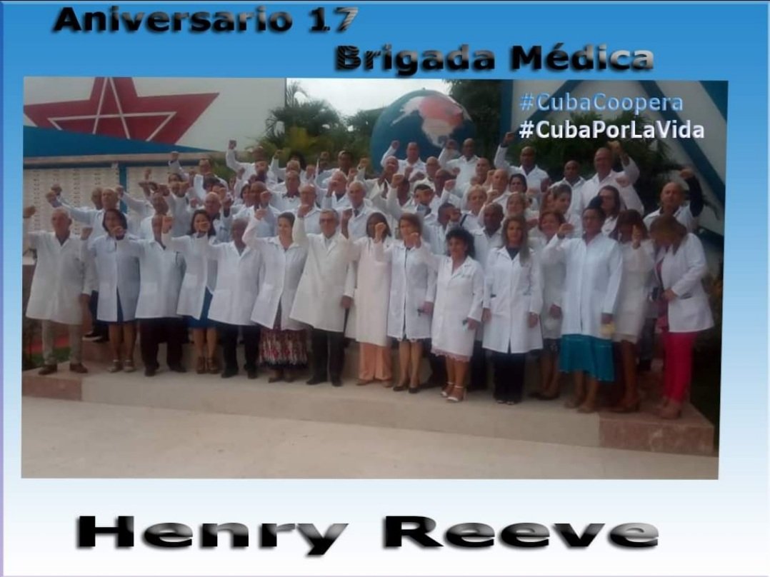 UyCubacoopera's tweet photo. La BMC en Uruguay 🇨🇺🇺🇾 felicita todos  los miembros del Contingente Internacional "Henrry Reeve" por ser ejemplo de altruismo , cumplir con esas misiones de infinito amor y solidaridad con los pueblos de mundo
 #CubaPorLaVida 
#MujeresEnRevolucion 
@unidad_central@EmbaCubaUruguay https://t.co/rAK5lkNhKO