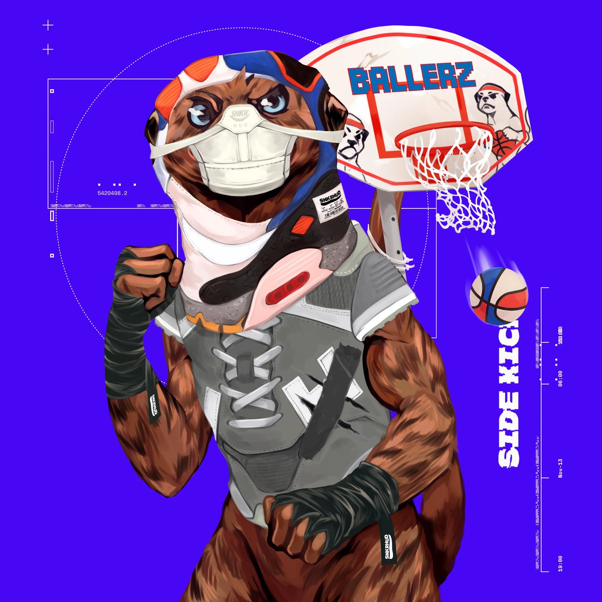 Thank you <a href="/snkrhud/">SNKRHUD 💯</a> ! Awesome utility attached to my buddy! <a href="/BALLERZ_NFT/">BALLERZ</a>