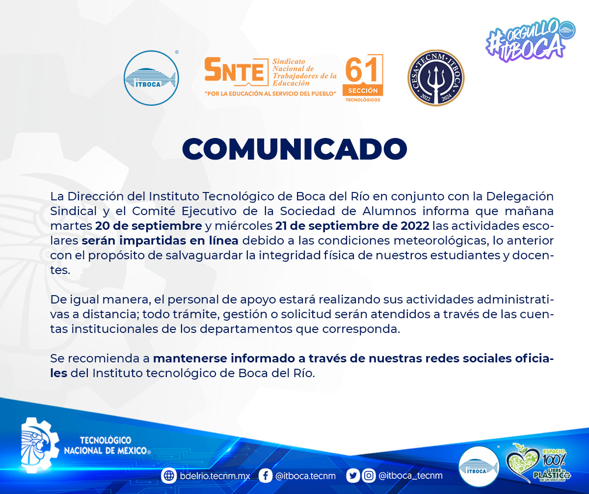 itboca_tecnm's tweet photo. #OrgulloITBoca #TodosSomosTecNM https://t.co/LRL6LIxTw1