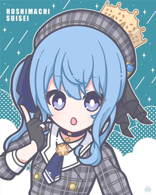 すいちゃん描きました#ほしまちぎゃらりー 