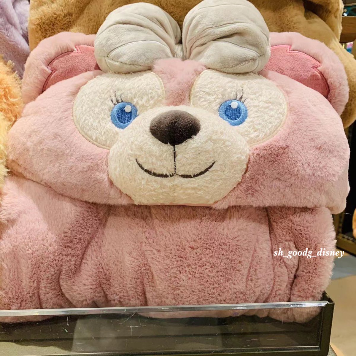 7上海ディズニー　リーナベル　3d目玉　ふわふわ　ブランケットポンチョ3way 上海ディズニー リーナベル 3d目玉 ふわふわ ブランケットポンチョ3way