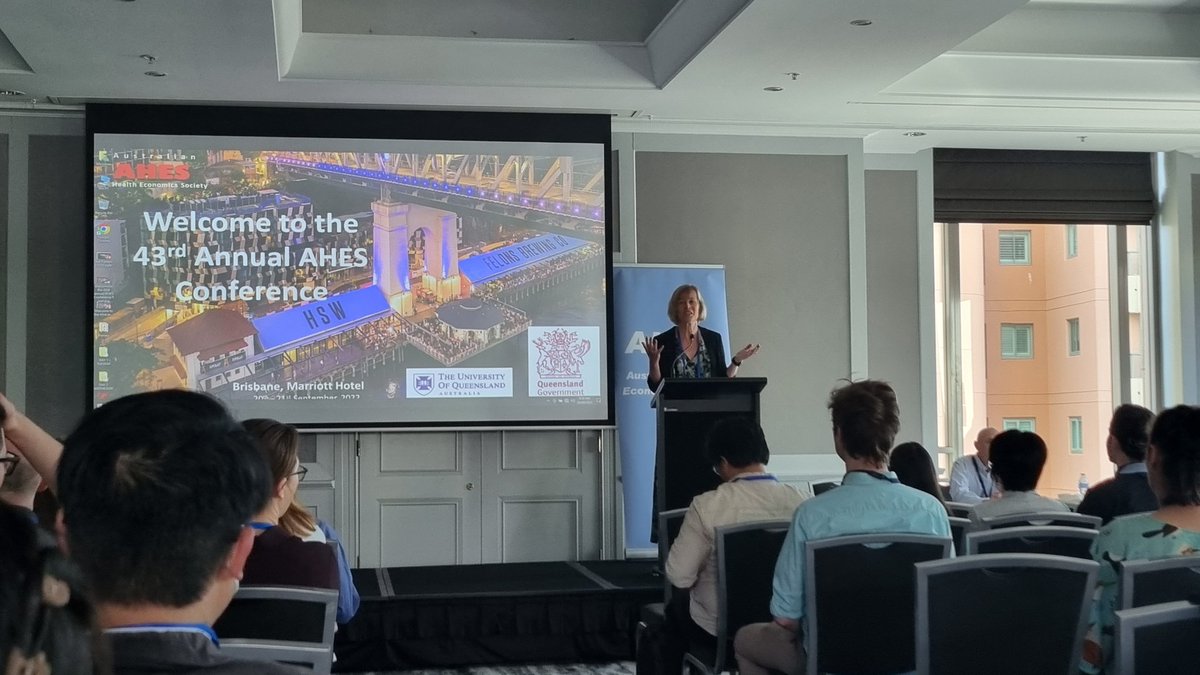 jyoti_khadka's tweet photo. Prof  @JulieRatcliff19,  President of the #AHES officially opening the 43rd Annual AHES Conferene, in person conference &amp;  in sunny Brisbane, so excited to be here..@FlindersCFI https://t.co/uEf8wUtvhO