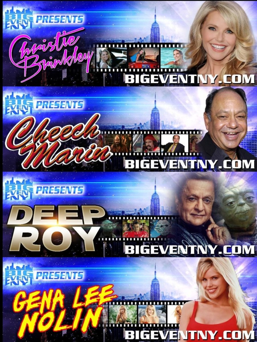bigeventny's tweet photo. @SeaBrinkley @CheechMarin @realdeeproy @GenaLeeNolin comes to @ChillerTheatre brought to you by @bigeventny get your tickets today at https://t.co/zovXOftJz9 https://t.co/sYjtTQT0w0