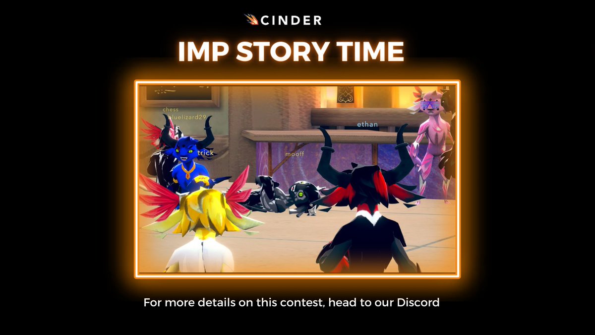 CinderNFT's tweet photo. To all the Imp owners.. What's your Imp's name? Where are they from? What's their story? 

Share it with us and the best story teller will win a prize 👀🎁

For extra bonus, RT this, post your #Imp with a story and tag us!

More details in Discord 🏃

#Play2Earn #CinderNFT https://t.co/58nhjmtcWe