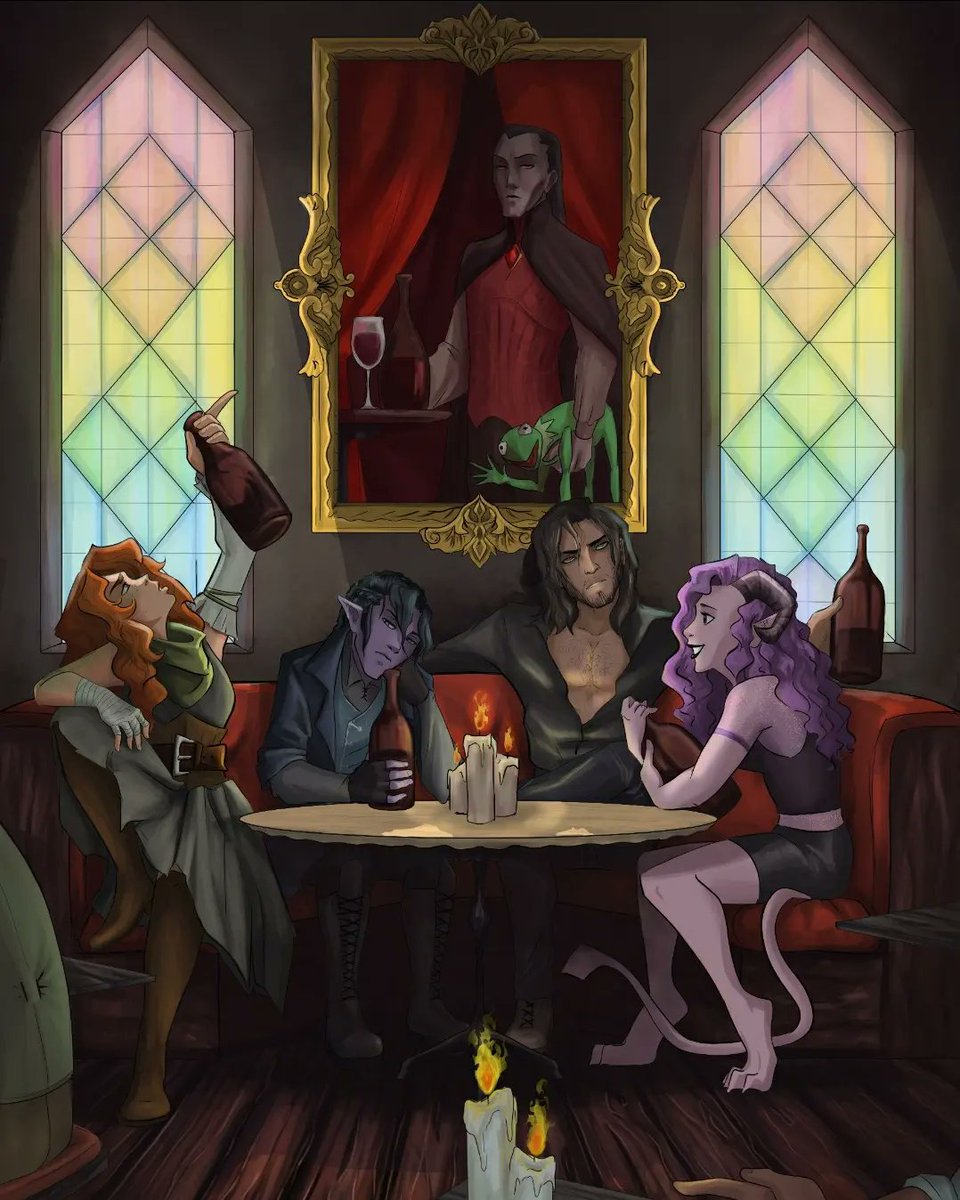 RoniRedArt1's tweet photo. A few more commissions I've done recently. Man I'm bad at posting 🙃 #art #DnDcharacter #dnd #artcommissions #dungeonsanddragons https://t.co/Dj62qrFmQM