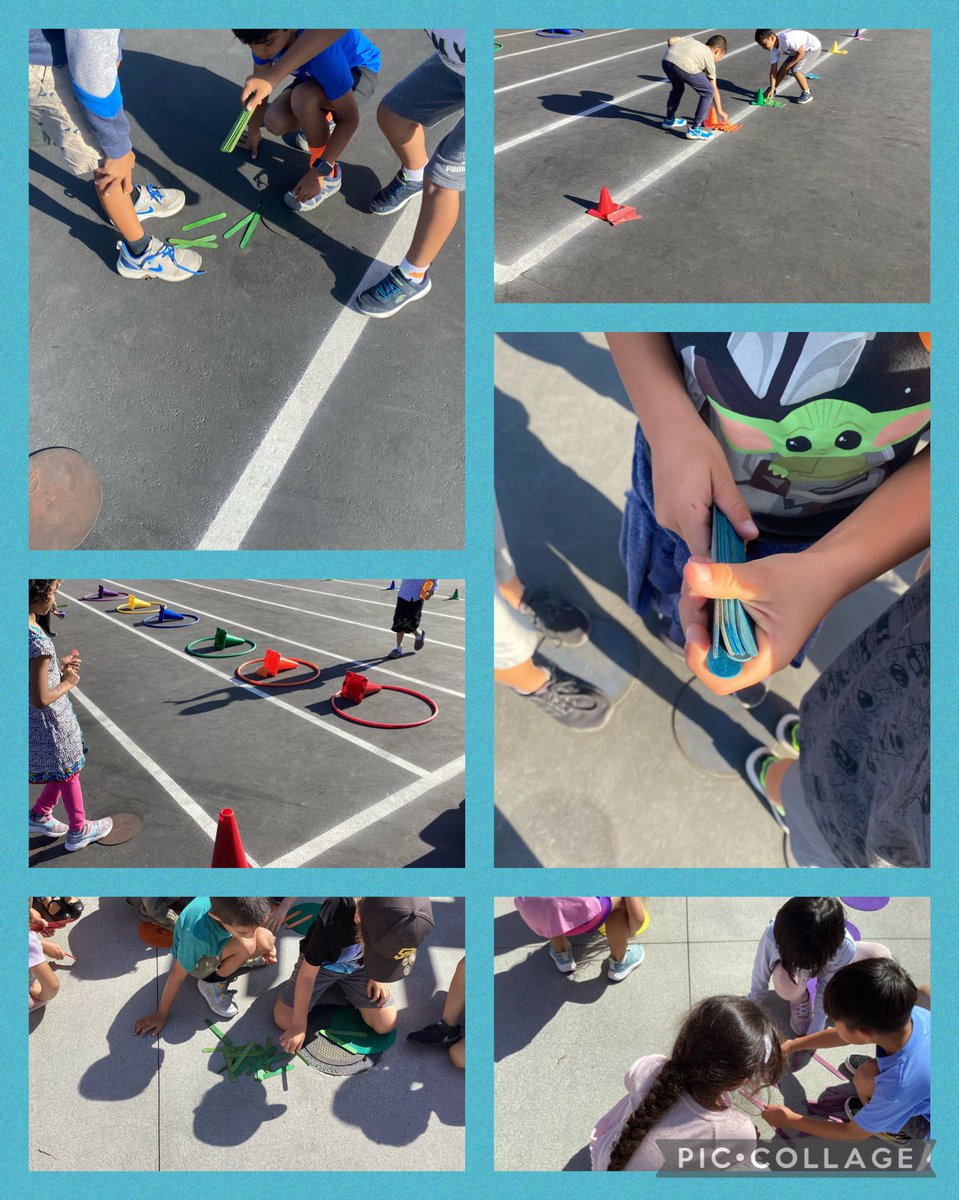 CoachBrandPE's tweet photo. Introduced kinder + 1st gr to popsicle sticks today. We used them to collect our team points for 1st gr during our cone hole game and kinder for our bean bag toss game. After each round teams counted their sticks. ❤️ hearing them count. #PacSkyPE #mathinPE #FindingJOYfulmovement https://t.co/Ces8zRIGuv