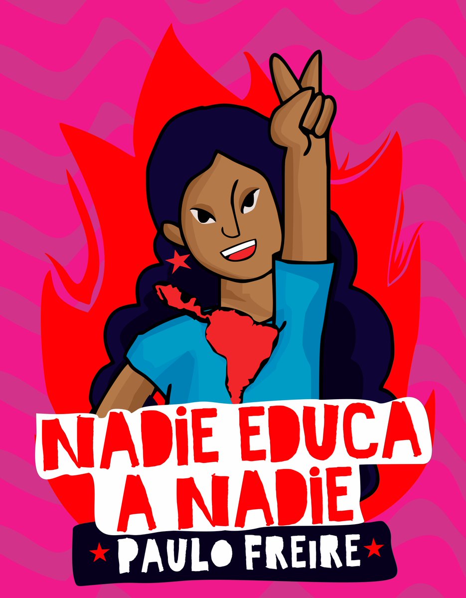 CVCPe's tweet image. “Nadie educa a nadie, nadie se educa a sí mismo. Los hombres se educan entre sí mediatizados por el mundo porque nadie ignora todo, nadie lo sabe todo.”
#freire 
#CulturaVivaComunitaria #CulturaComunitaria #educacionpopular