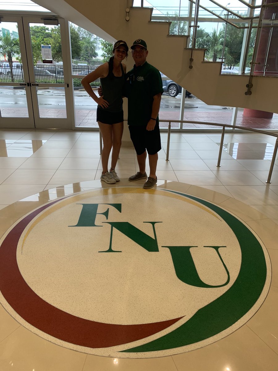 FNUSOFTBALL's tweet photo. FNU SOFTBALL had another great recruit in for a visit. Kaitlyn Joined us today to meet the players and our team, tour the campus academic buildings and visit the players apartments. We had a chance to bring out the National Championship hardware. The future is bright #FNUSOFTBALL https://t.co/FaWhT2ZkfW