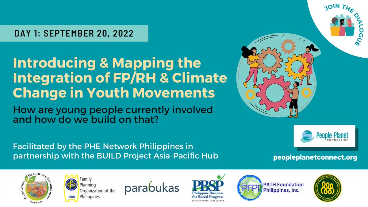 Today we’re kicking off our #PeoplePlanetConnect dialogue, led by members of PHE Network Philippines. Include your voice on youth involvement in FP/RH & #climatechange. Log in (it’s easy) and discuss! @parabukasHQ @PBSPorg @OfficialPOPCOM discourse.peopleplanetconnect.org/t/day-1-introd…