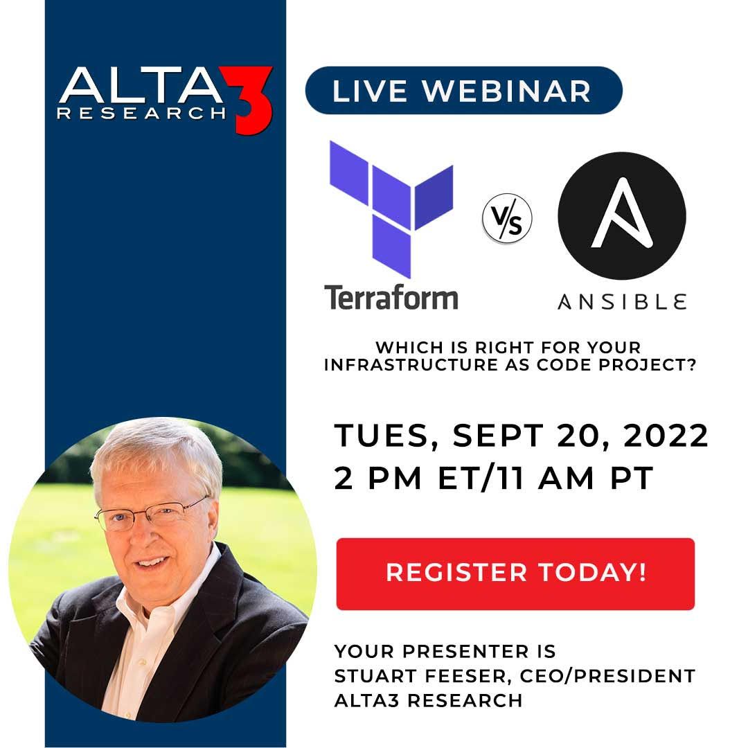 Infrastructure as Code, but which do we choose? #Terraform, #Ansible, or both?

Registration is still open! Follow the link below!

training.alta3.com/terraform-webi…