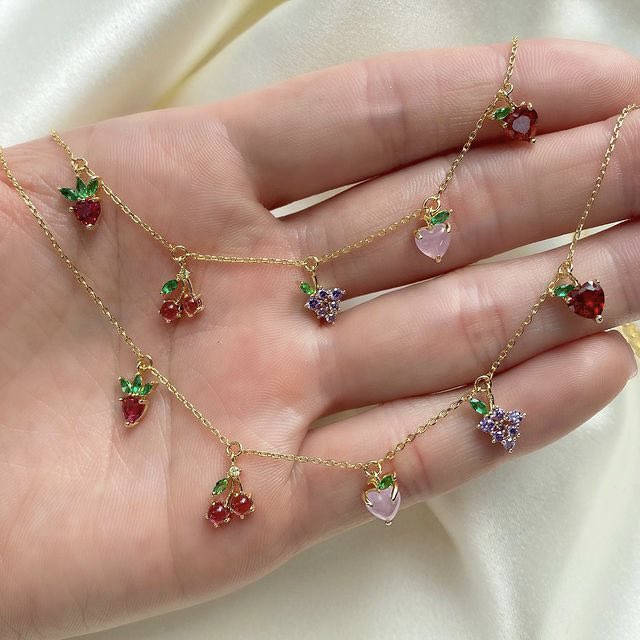 🍓🌸🌿🍒 rings • fruits • necklaces