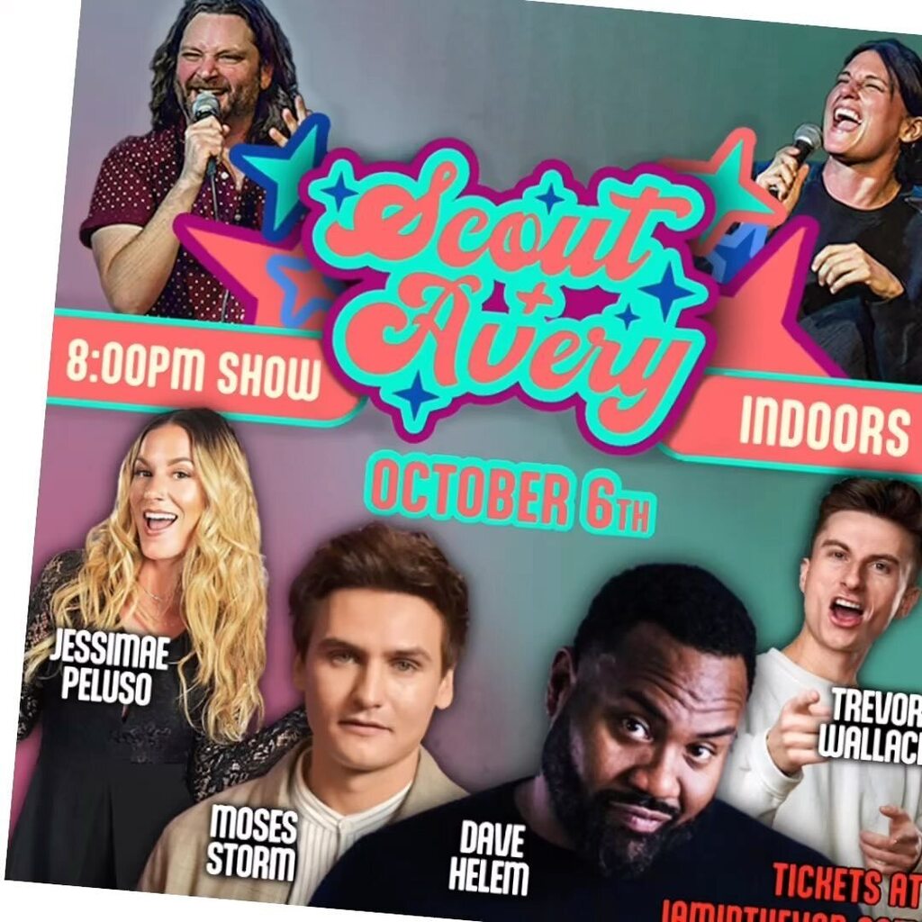 scoutdurwood's tweet photo. Avery+Scout are bringing the heat! All star cast coming at you at our home away from home @jaminthevan. Spoiler alert, @averyfunny and I will be premiering a brand new song. Come be a part of her-story in the making. https://t.co/CfgwoF9yGl https://t.co/gmB11zFv5d
