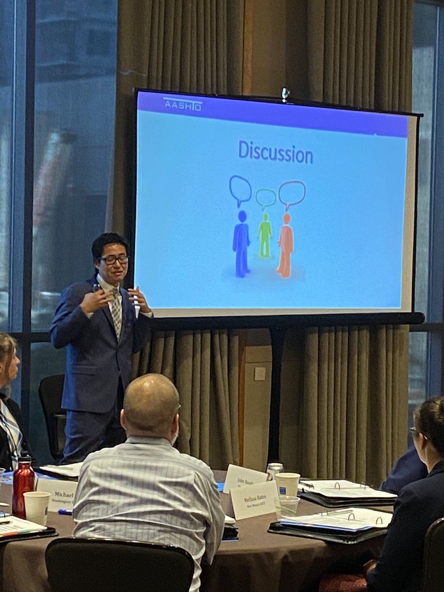 NVRoadgeek's tweet photo. @aashtospeaks Joung Lee opening transportation sessions at AASHTO Management Institute in Bellevue. Great Kickoff! #transportationpartnerships https://t.co/rt5xjr9HE1
